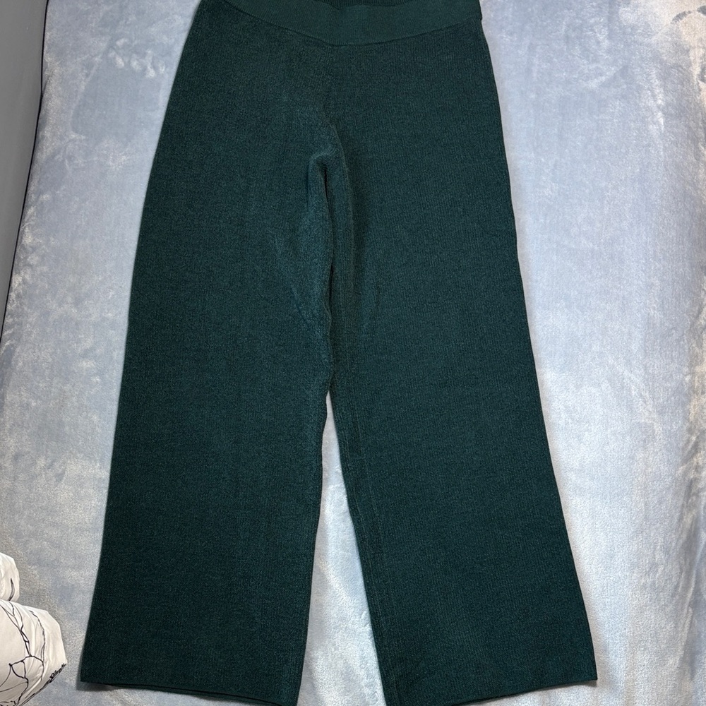 Rachel Zoe Hunter Green Lounge Wide Leg Pants